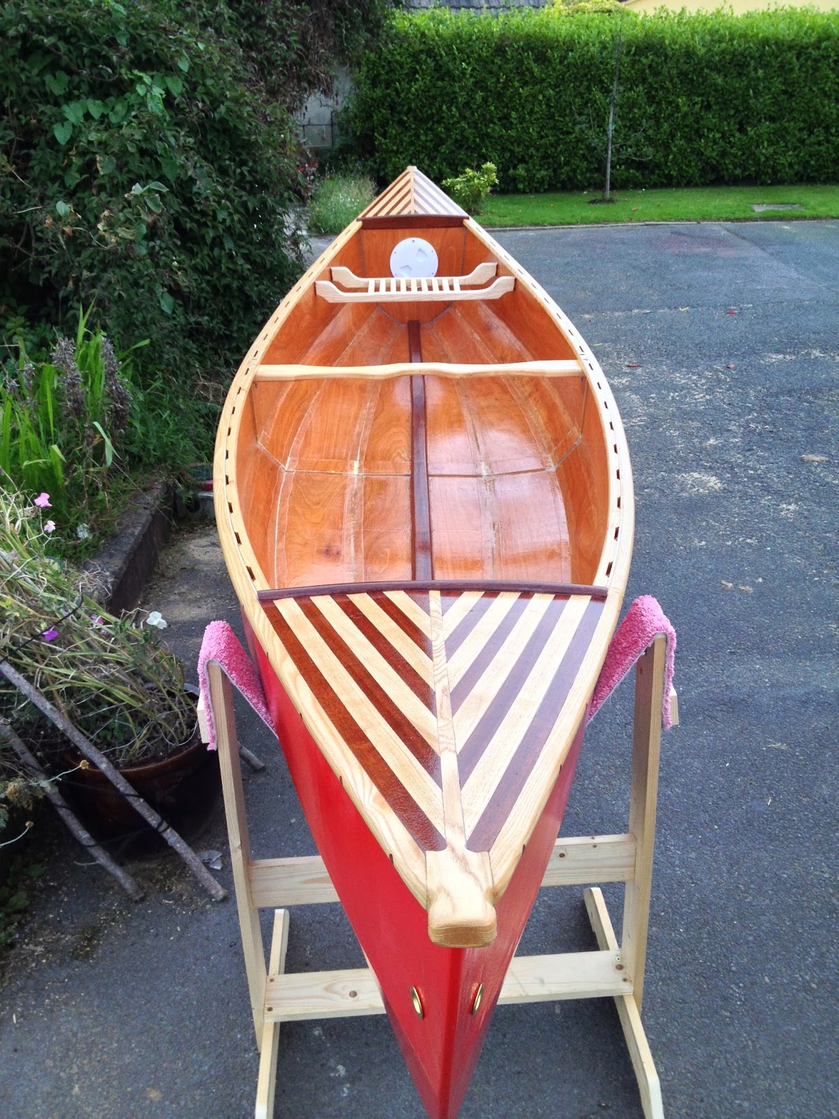 Waterman 16 Canoe Build Stage 5 Varnishing