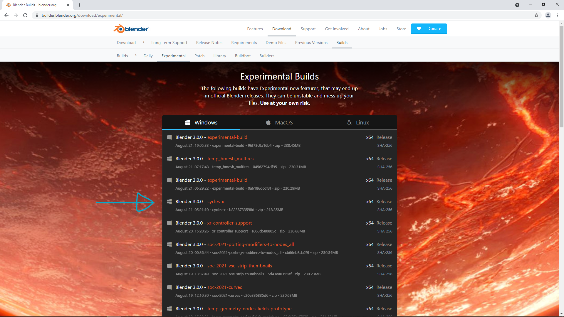 How to download Cycles x for Blender