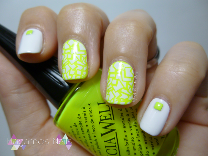 Nail Art Amarillo neón. Hagamos Nails