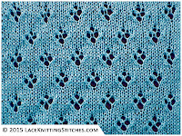 LACE KNITTING #16 | Quatrefoil Eyelet stitch.