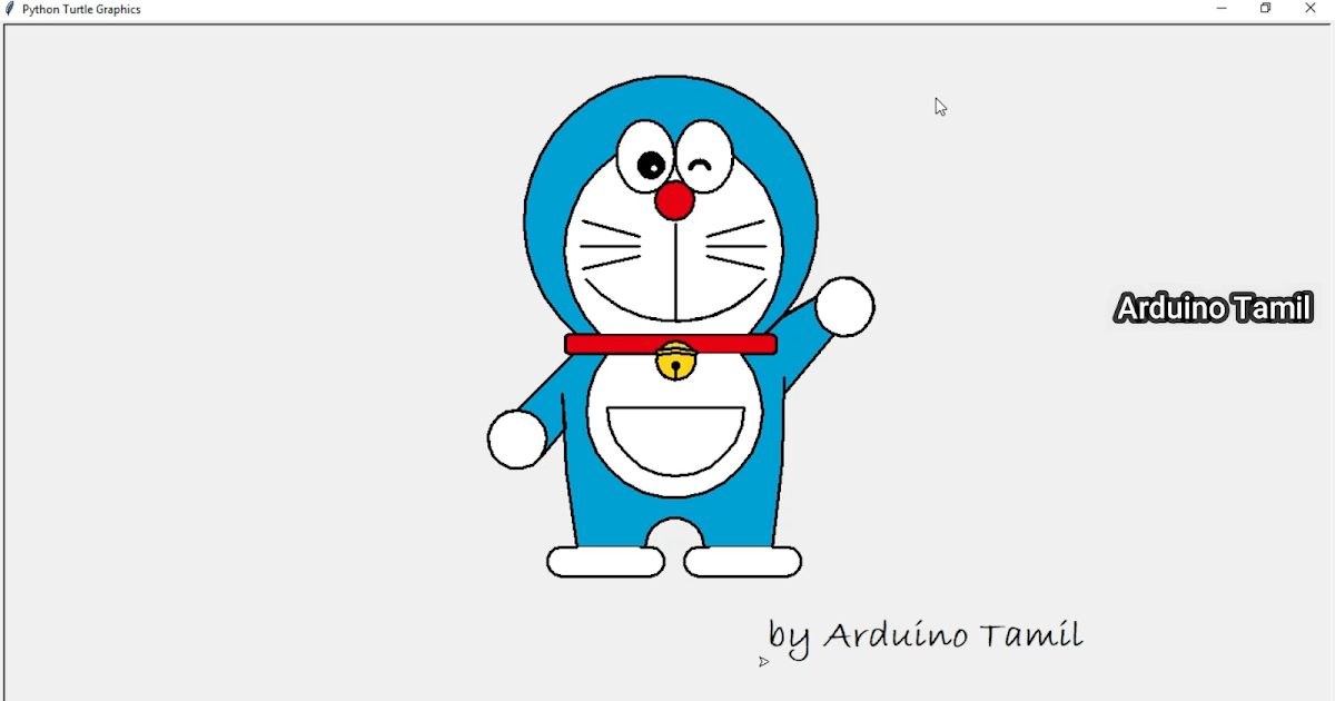 drawing-doraemon-with-python-turtle