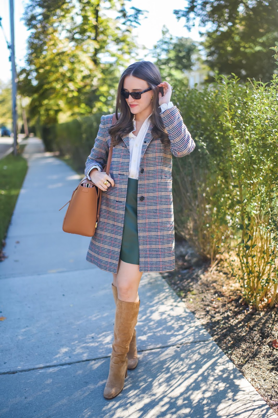 ralph lauren houndstooth coat