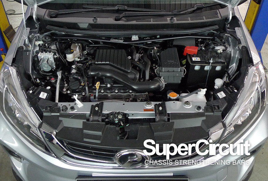 SUPERCIRCUIT CHASSIS STRENGTHENING BARS Perodua Myvi Gen3 Front