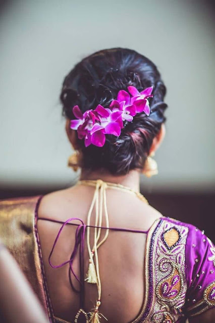 flowers for hair south indian wedding