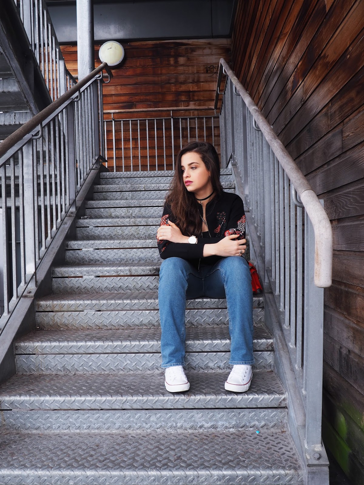 flare jeans with converse