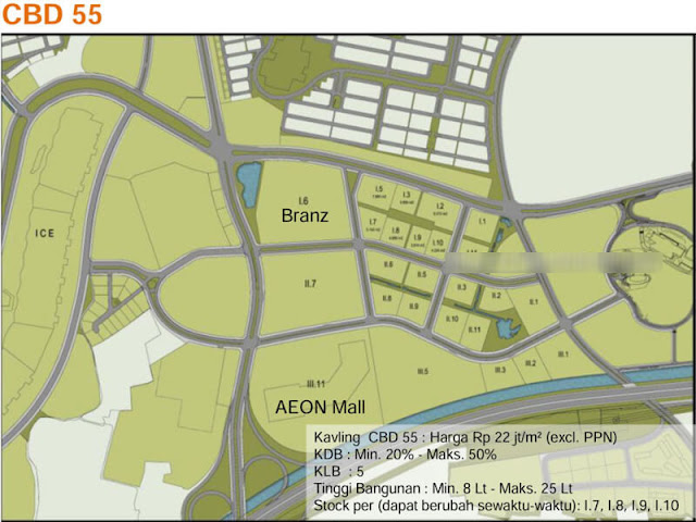 kavling commercial cbd 55 bsd city