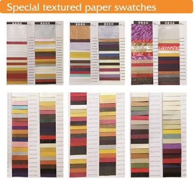 Special Textured Paper Swatches