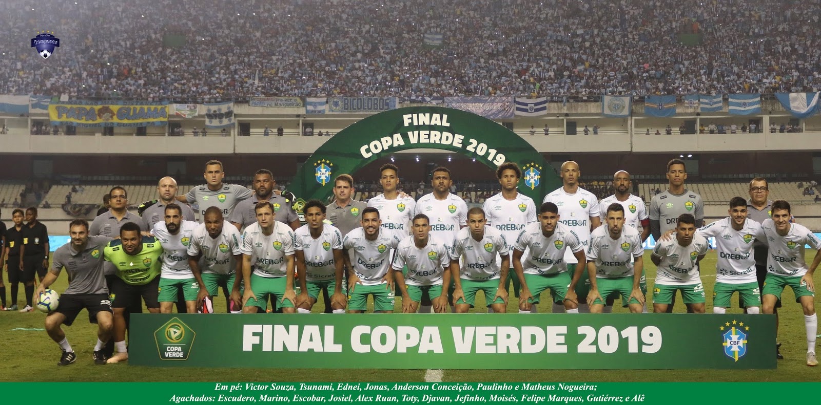 Times Campeões Cuiabá Campeão da Copa Verde 2019