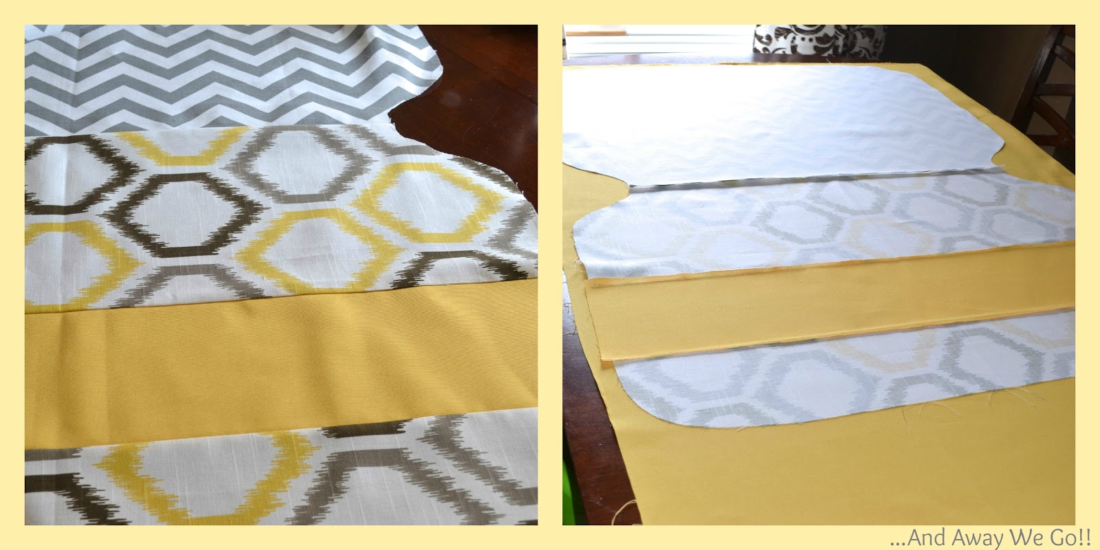 and away we go! Car Seat Cover Tutorial