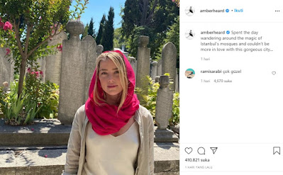 Postingan Amber Heard yang memicu kontroversi