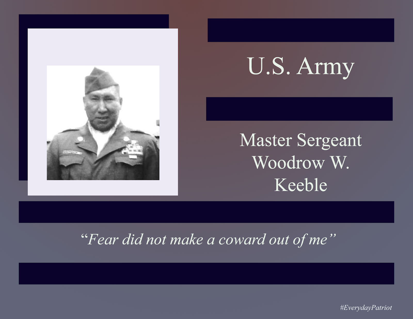 A Soldier's Story Master Sergeant Woodrow W. Keeble WWII Korea