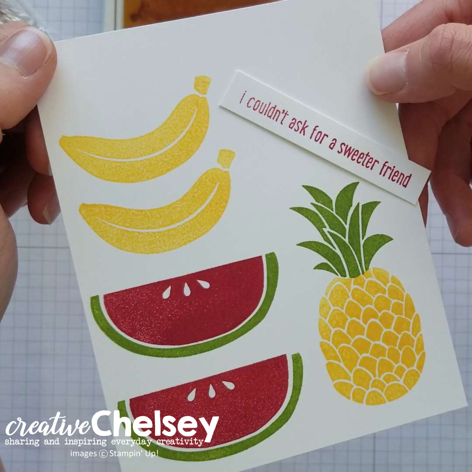 Creative Chelsey New Product Spotlight Cute Fruit Stamp Set Learn