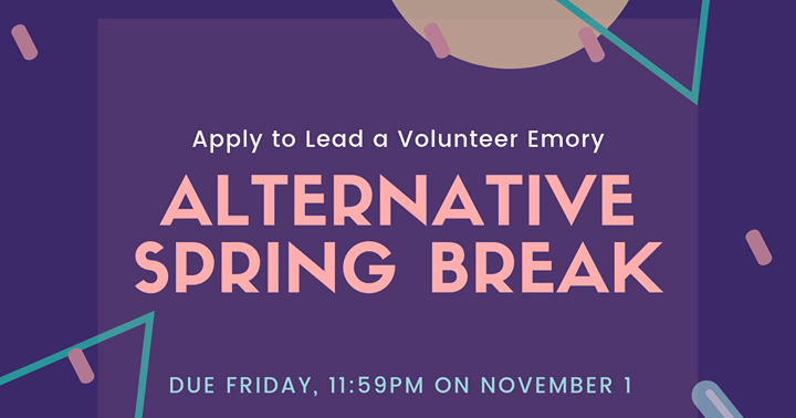 Emory Pre-Health Advising Blog: Apply to Lead a Volunteer Emory Alternative Spring Break Emory Pre-Health Advising Blog: Apply to Lead a Volunteer Emory Alternative Spring Break