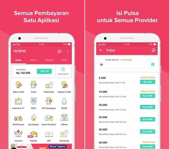 Aplikasi Agen Kuota Paket Data dan Pulsa Murah di Android
