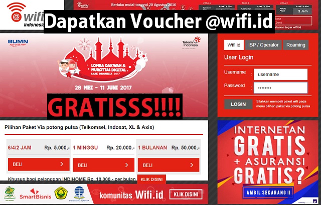 Cara Mendapat Voucher Akun Wifi Id Gratis Tips And Trik 5