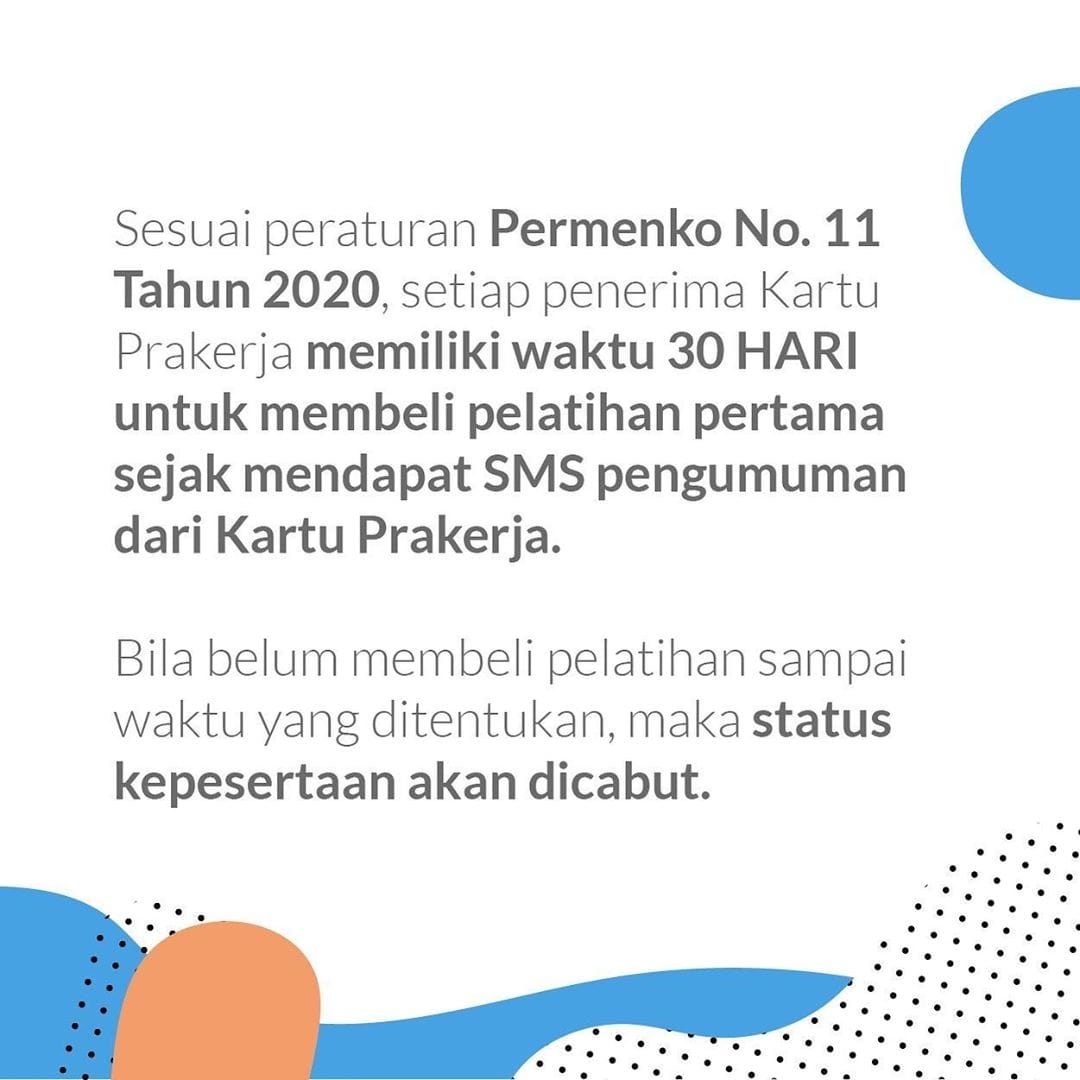 3 Hari Lagi Batas Waktu Pembelian Pelatihan Pertama Bagi Penerima Kartu Prakerja Gelombang 5 3 Hari Lagi Batas Waktu Pembelian Pelatihan Pertama Bagi Penerima Kartu Prakerja Gelombang 5
