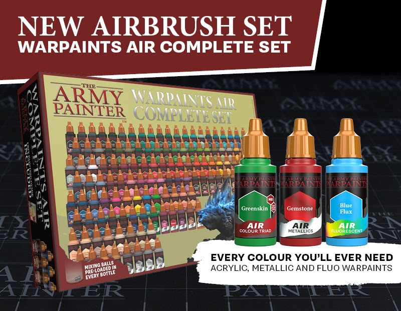 Wargame News and Terrain The Army Painter Airbrush Set Warpaints