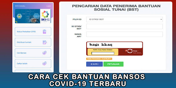 Cara Cek Bantuan Bansos Covid-19 Terbaru