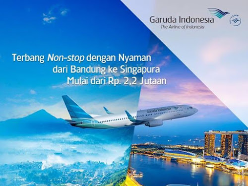 Jadwal Garuda rute Bandung - Singapura