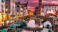 Sunset over Venice mobile wallpaper