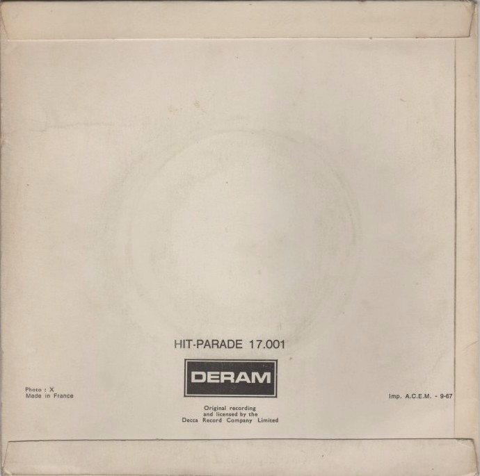 Les EPs français AMEN CORNER 1967 FRDERAM 17.001 Gin house