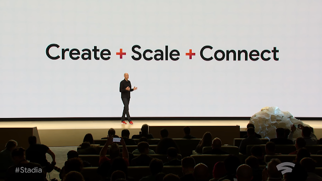 Create + Scale + Connect Google Stadia Create Scale Connect plus + Game Developers Conference
