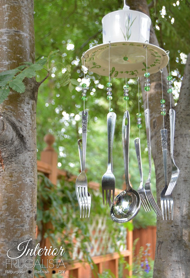Whimsical Recycled Flatware Wind Chimes