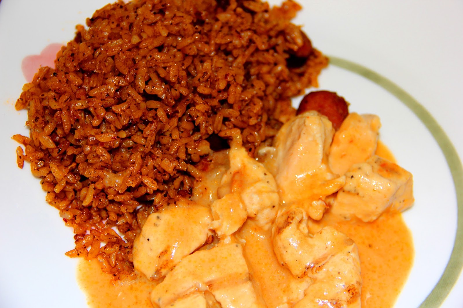 How to make Jambalaya Rice and Four Creamy Cheese Chicken