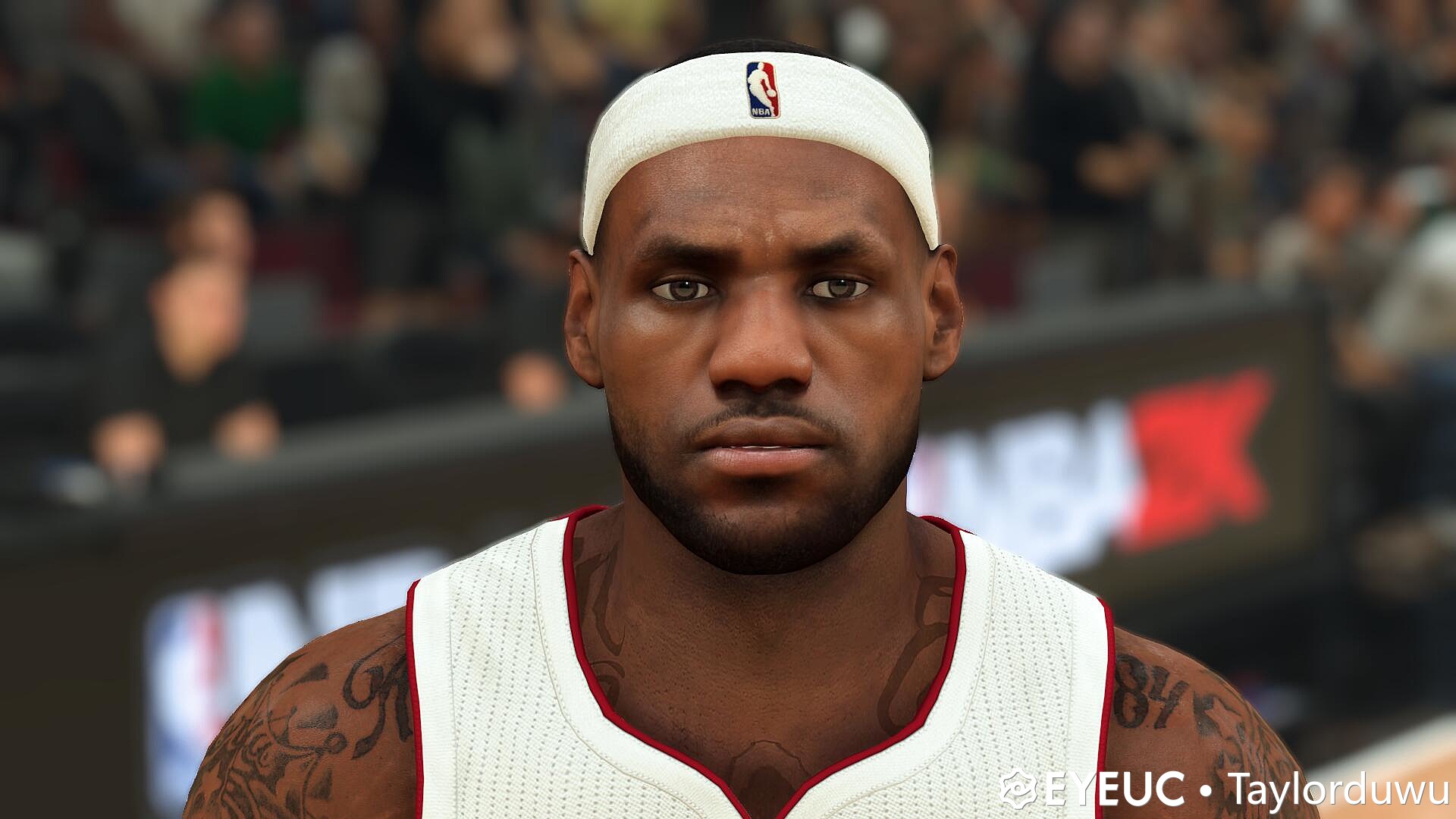 NBA 2K21 Lebron James Cyberface and Body Model (Miami Heat Version) by Elder Brother