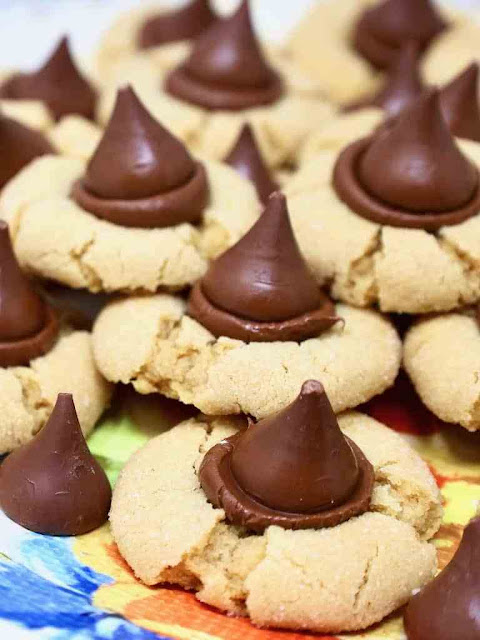 Double Chocolate Peanut Butter Kiss Cookies