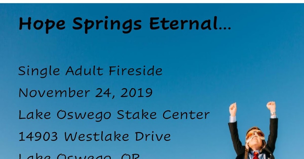 Northwest LDS Single Adults Firesides