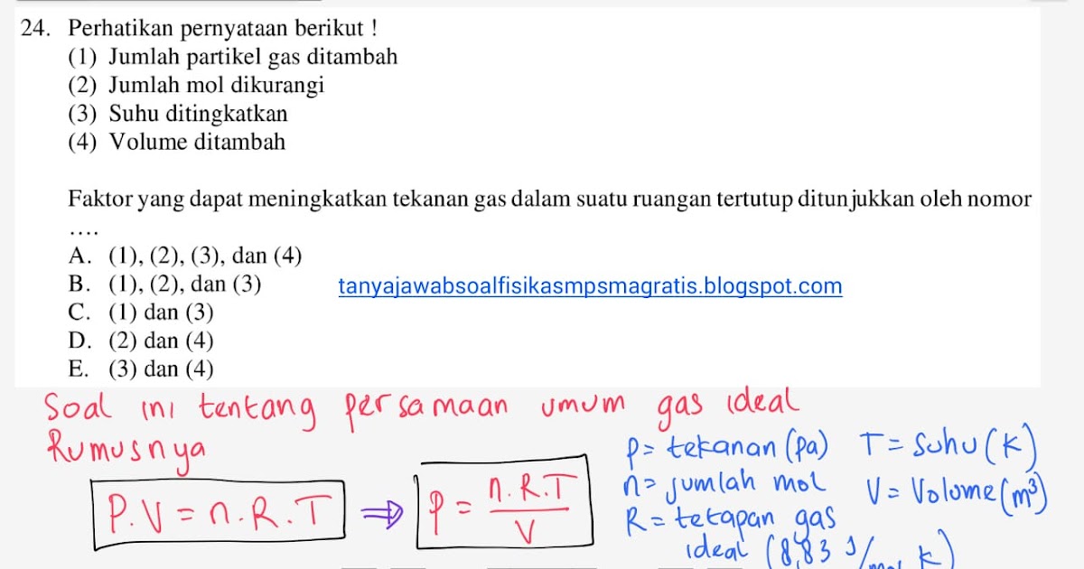 Fisika Fikiran Siap Kacau Penting Isi Blog Setelah Sosialize Geser Kebawah Yaaa Pembahasan Soal Unbk Fisika 2018 No 24