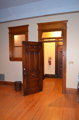 But at the other end of the ballroom is another mystery window Photo by Trisha Field
