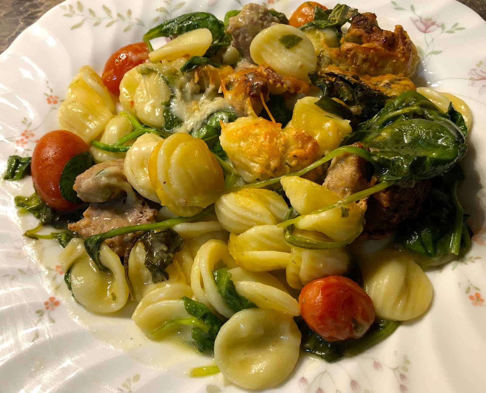 Italian Sausage & Pasta in Garlic Wine Sauce Review Costco Kirkland Blue Skies for Me Please