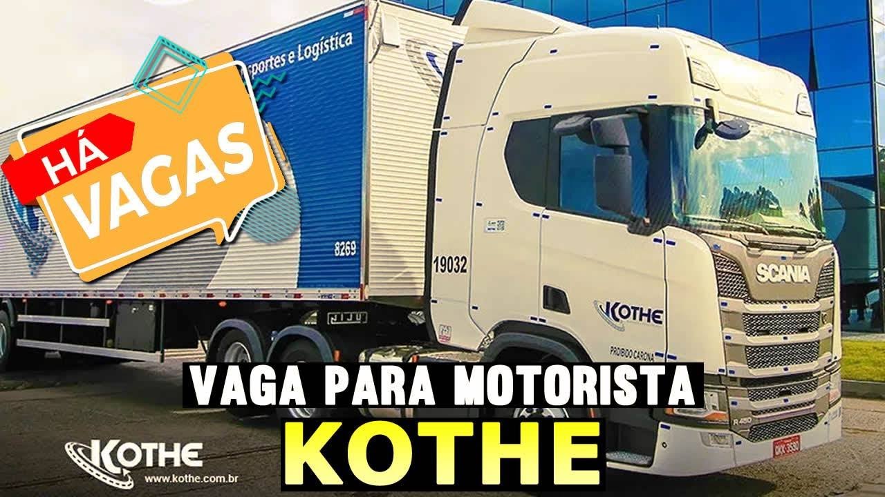 Transportadora Kothe abre vagas para motorista de caminhão
