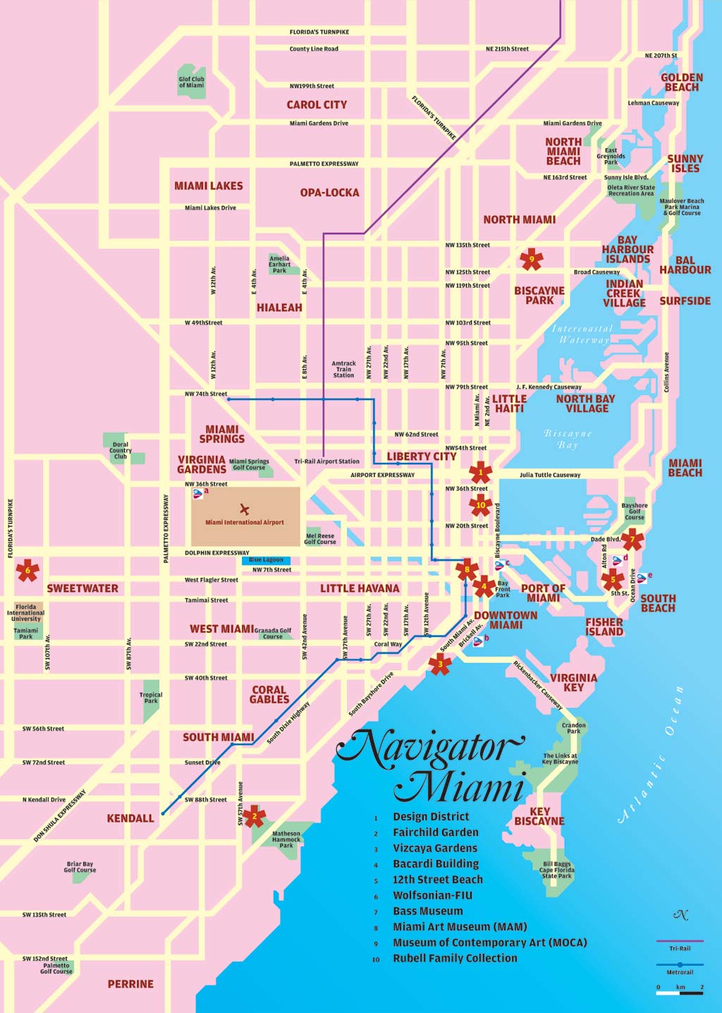 Mapas de Miami EUA MapasBlog - Miami Map