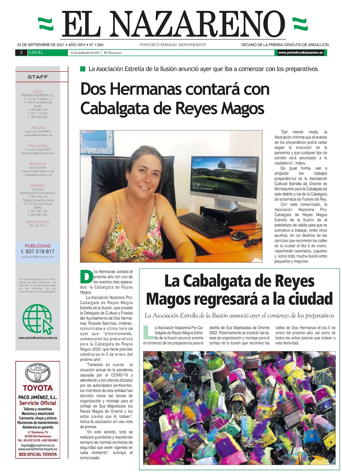Recortes de Prensa Periódico El Nazareno