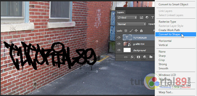 Cara membuat tulisan graffiti dengan photoshop