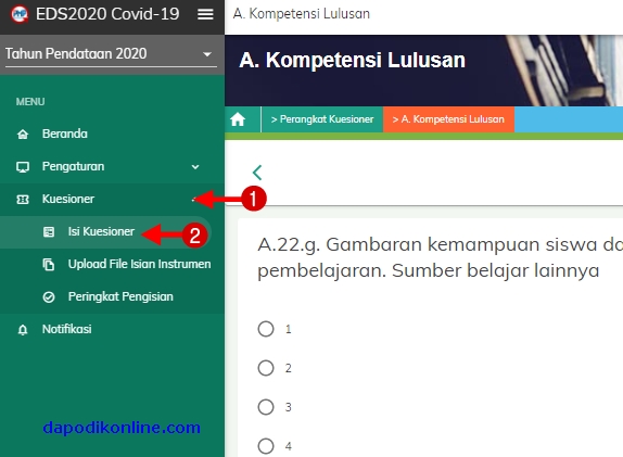 Cara Cepat Menghitung Rekap Kemajuan Pengisian Kuesioner EDS 2020 Covid-19 PMP Offline