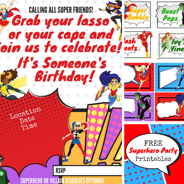 How to Host a Super Girl Birthday with free printables