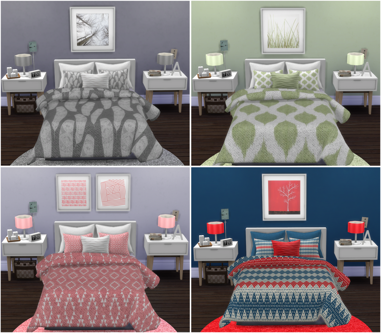 Sims 4 кровать без одеяла - фото