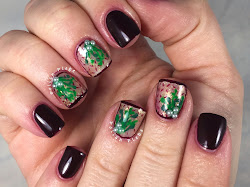 mistletoe nail art designs