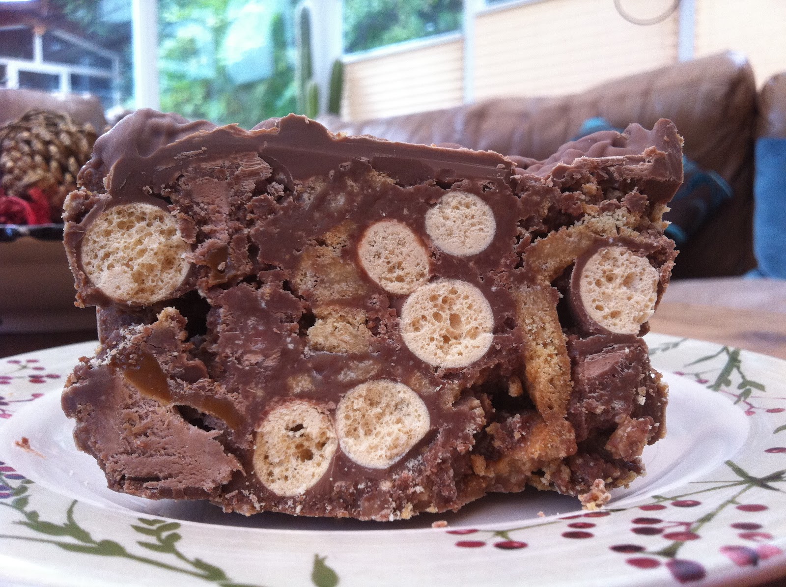 Becca Bakes Chocolate Malteser Slice (with a touch of Mars Bar!)
