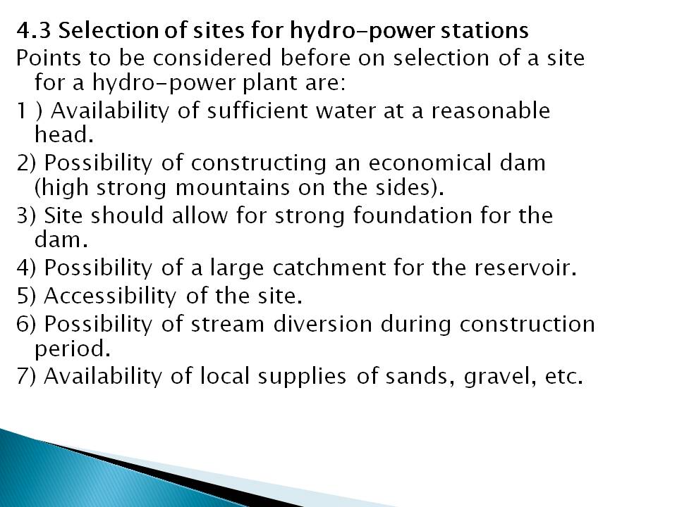 ELECTRICAL POWER PLANTHYDROPOWER, Lecture notes Energy FAQs And Lecture Notes