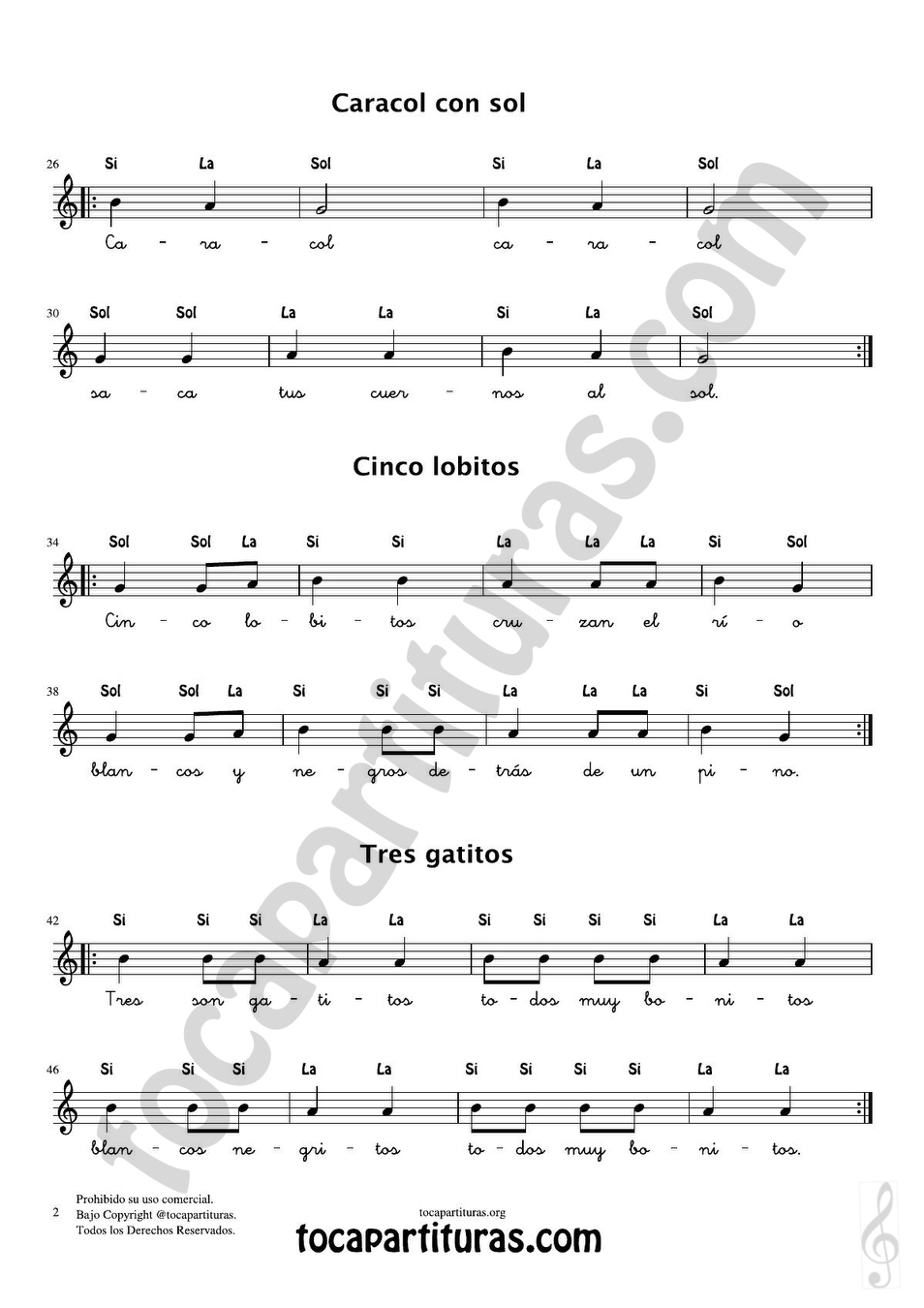 diegosax 6 Canciones Infantiles para tocar y cantar en clases y/o