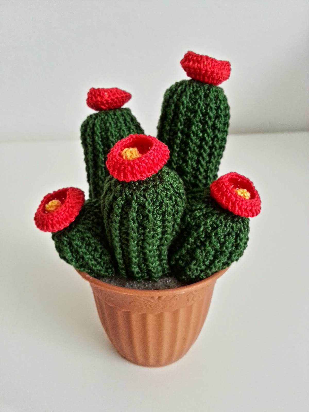 Il Blog Di Sam How To Crochet A Succulent Plant With Red Flowers