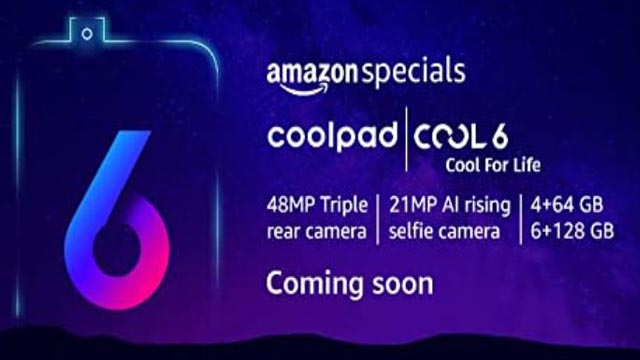 Coolpad Cool 6 Listed on Amazon With 21 MP AI Popup Camera