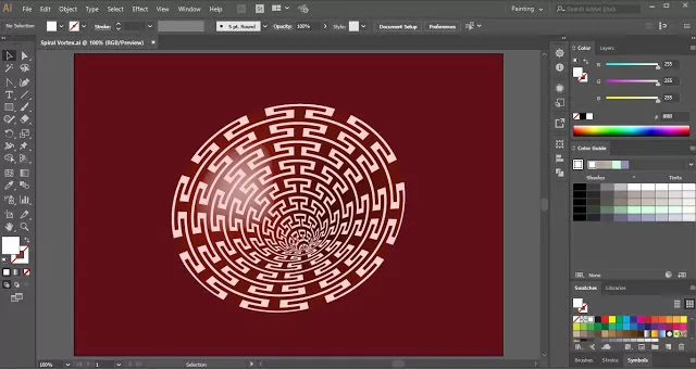 Spiral Vortex in Adobe Illustrator - Adobe Tutorial