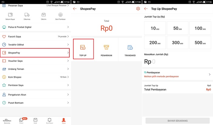 Bisakah Top Up Saldo Shopeepay Lewat PC Komputer? - Jufrika Blog