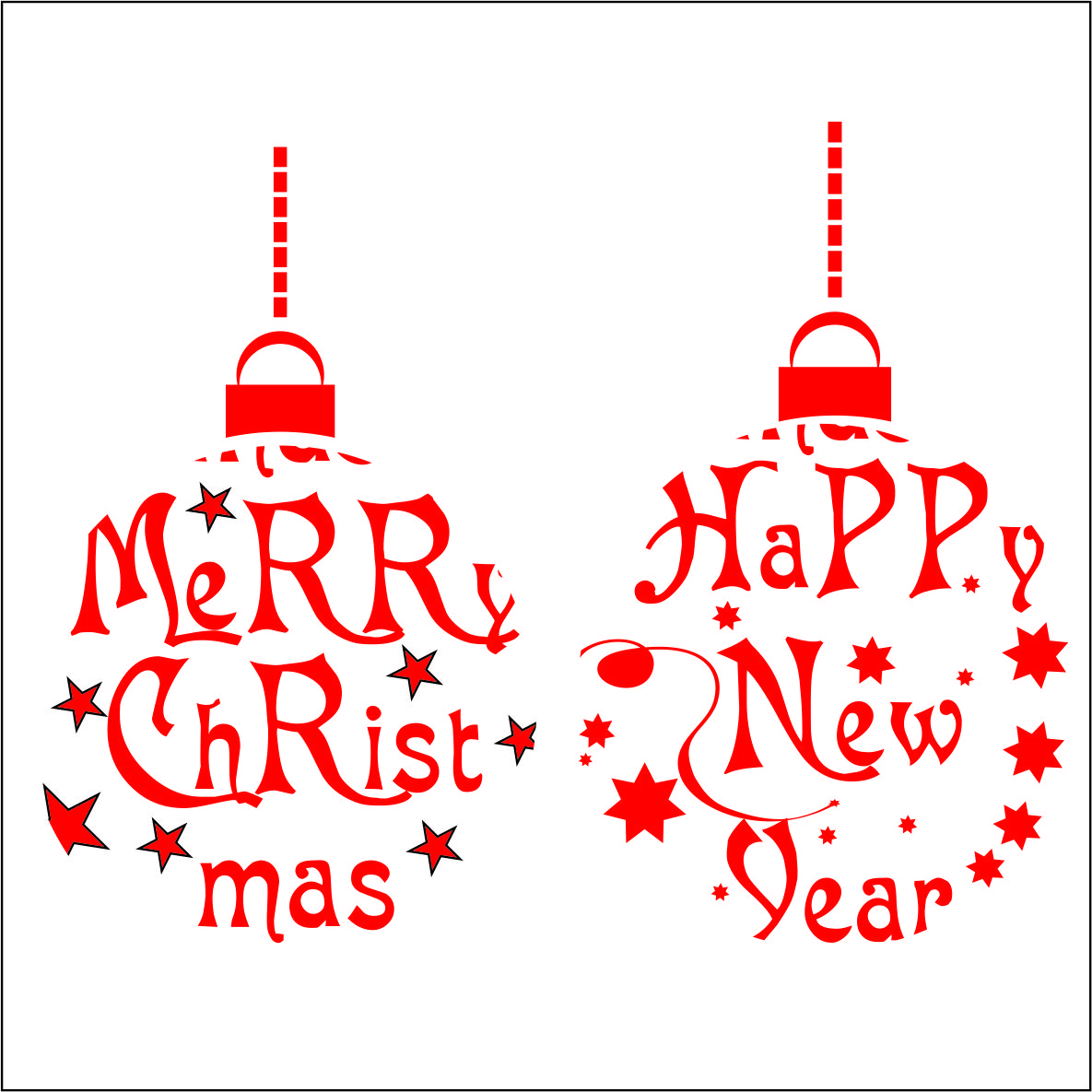 clipart merry christmas happy new year - photo #17